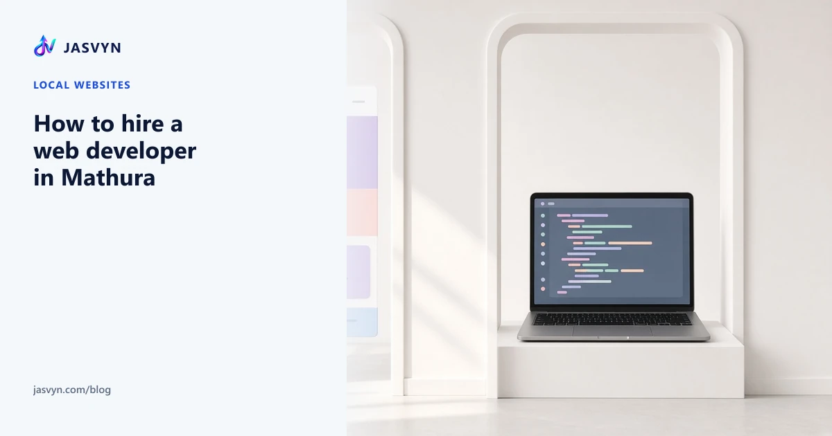 Two doors in Mathura: a 5–8 page website package versus hiring a Laravel developer