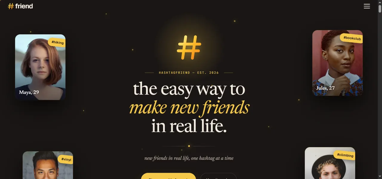hashtagfriend website